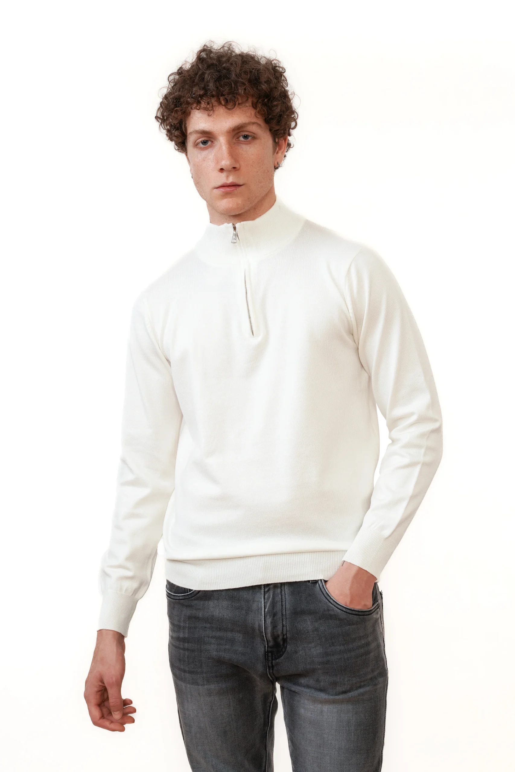 Valenci Halfzip Wit – Image 7