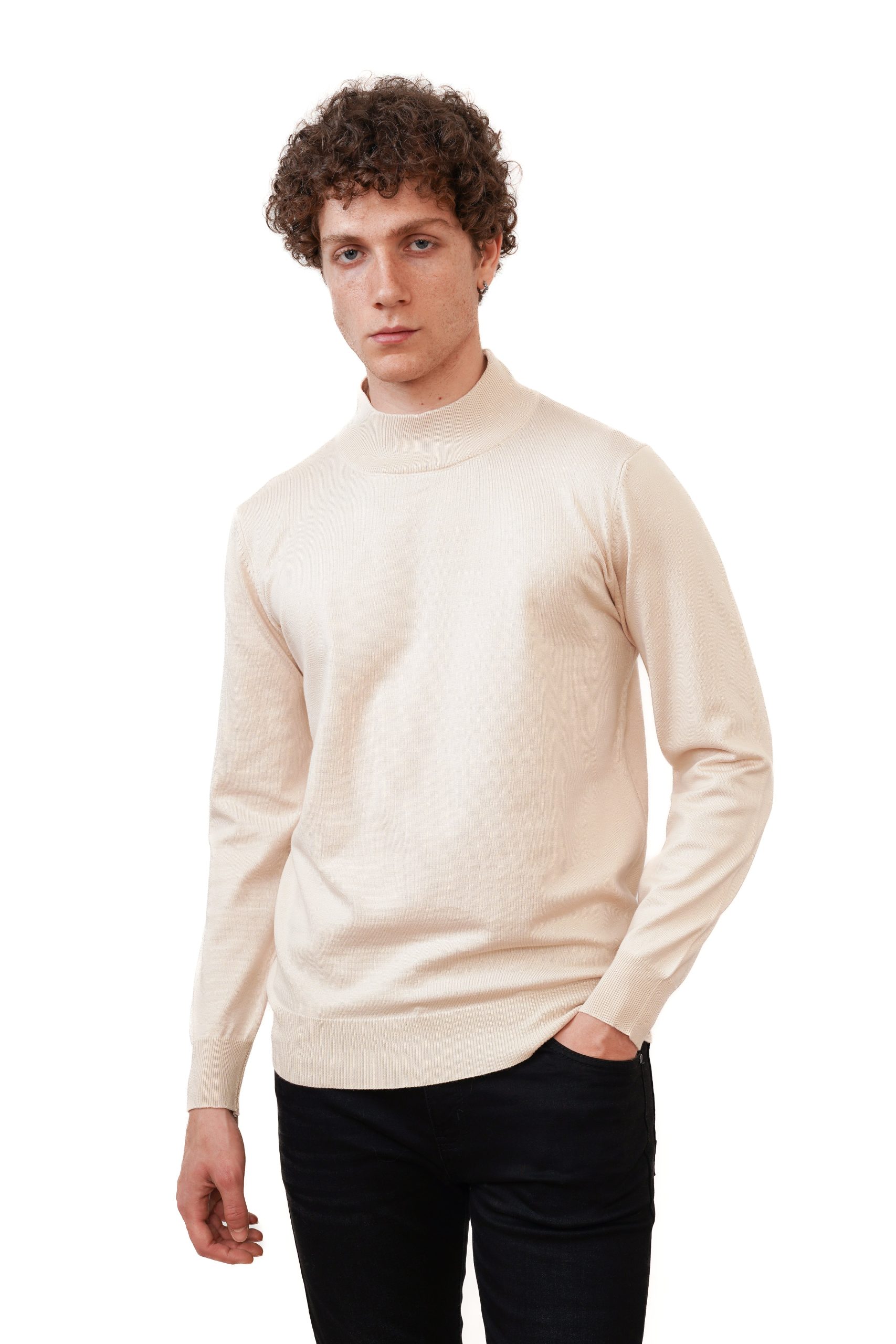 Valenci Turtleneck Beige – Image 2