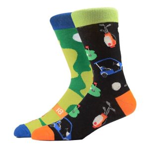 Chaussette dépareillée homme golf