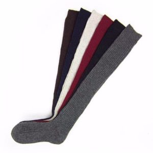Cuissarde noire effet chaussette