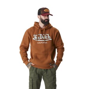 Sweat à capuche Von Dutch orange foncé