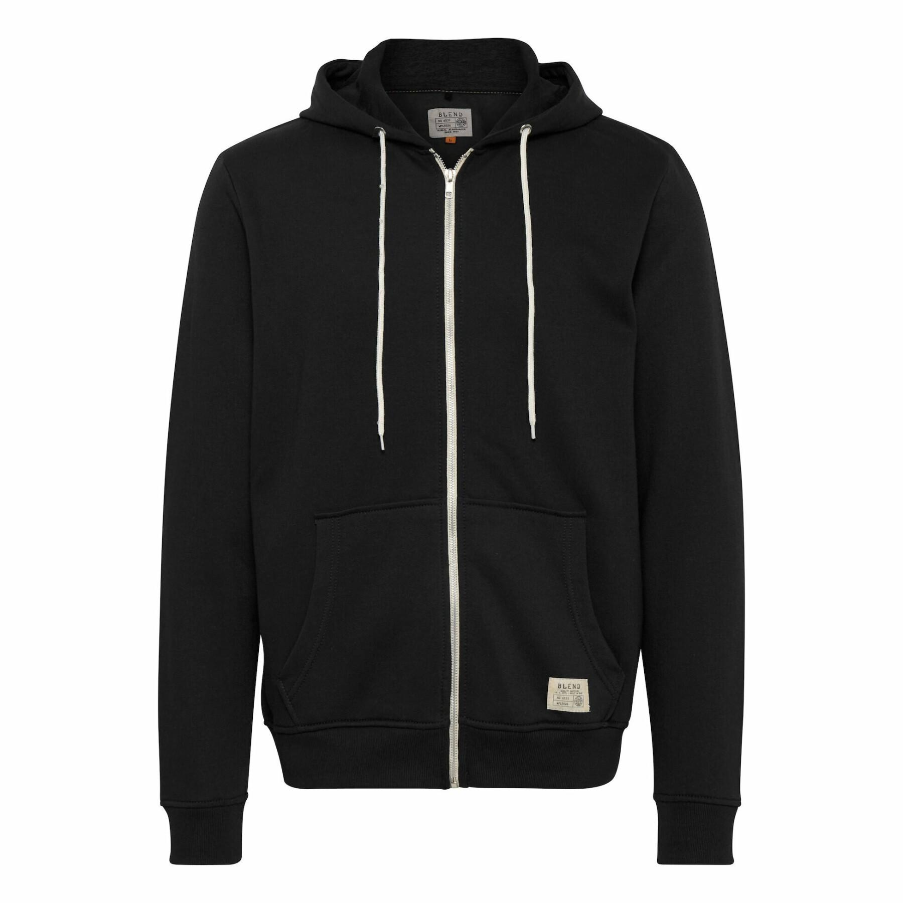 Sweat zippé Blend noir