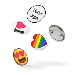 Pin&rsquo;s personnalisés – Set de 5 badges