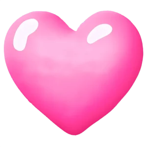 Transfert thermocollant coeur rose – 20cm